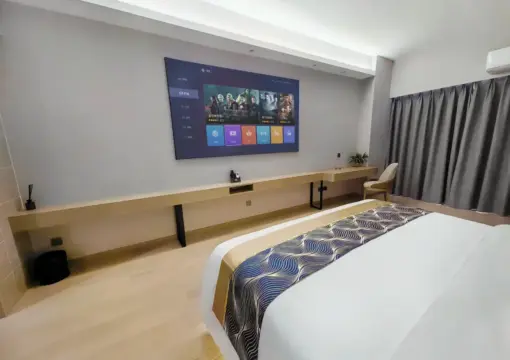 豪华投影双人卧室（100英寸屏幕，席梦思乳胶床垫）